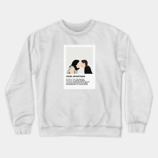 Cruel Intentions Minimalist Poster Crewneck Sweatshirt by honeydesigns